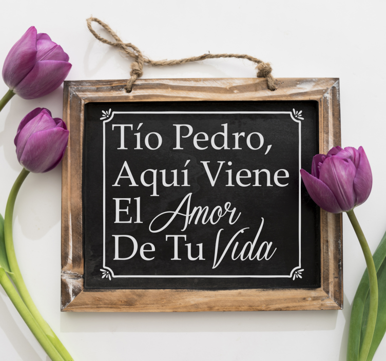Pegatina boda para cartel de boda - TenVinilo