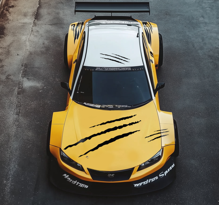 Pegatina para coche conjunto de arañazos - TenVinilo