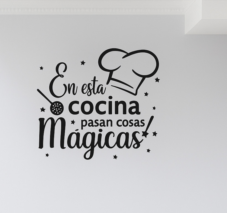Vinilo para cocina en esta cocina encantada - TenVinilo
