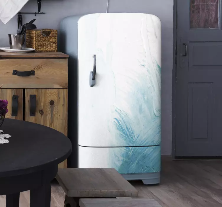 Vinilo para heladera elegantes remolinos abstractos - TenVinilo