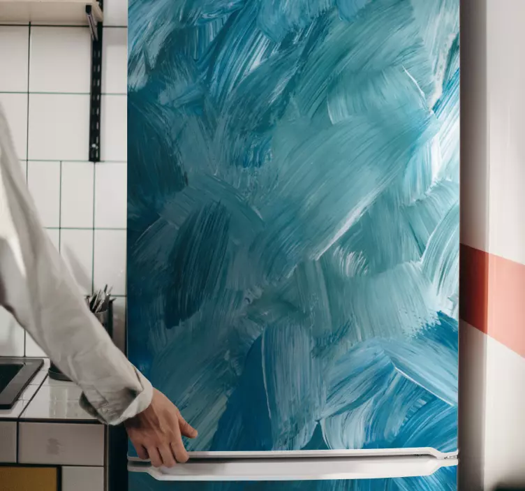 Vinilo para heladera patrón de color cepillado - TenVinilo