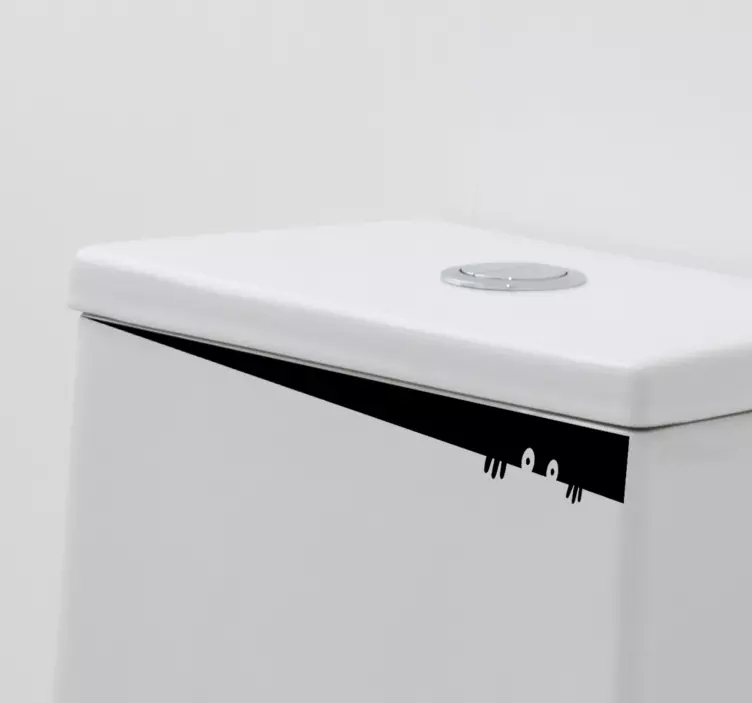 Vinilo wc icono mirón divertido - TenVinilo