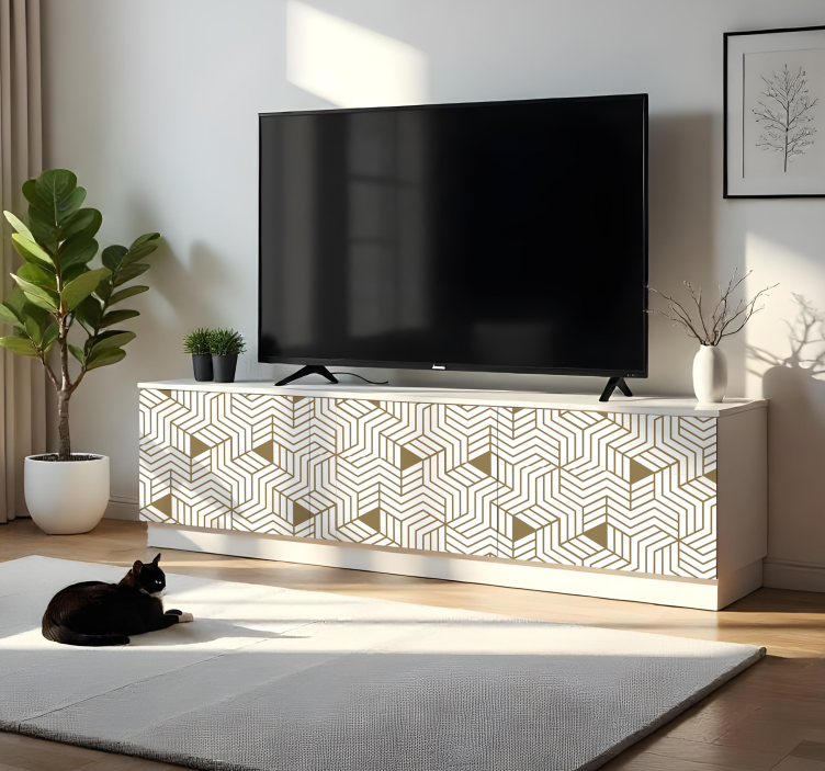 Vinilo para mueble cubos 3d escandinavos - TenVinilo