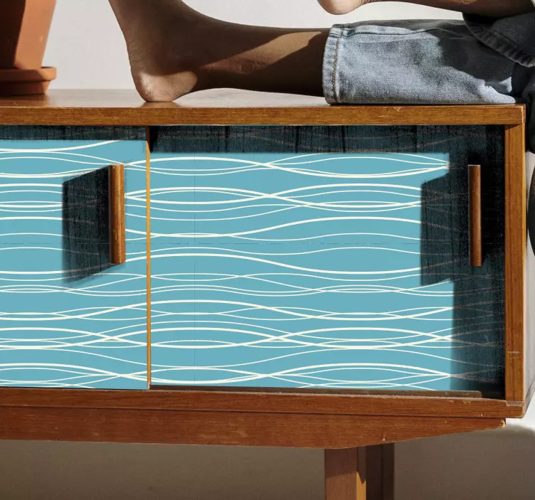 Vinilo para mueble superficie con patrón ondulado - TenVinilo