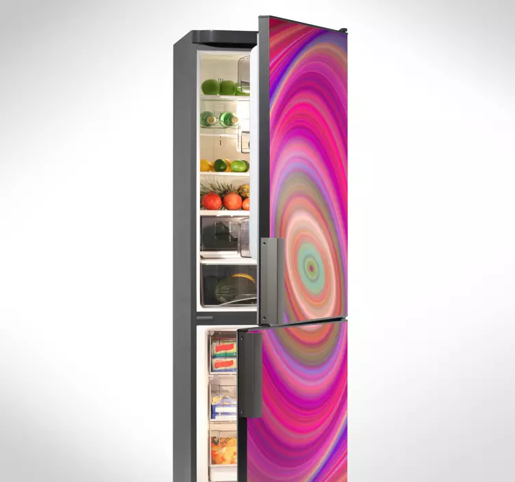 Vinilo para nevera psicodélica - TenVinilo