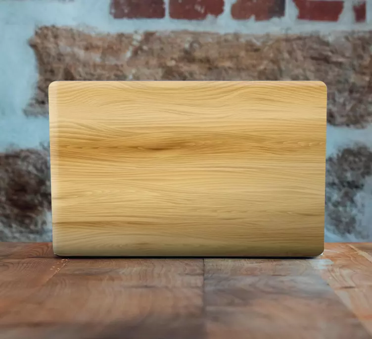 Vinilo para portátil efecto de veta de madera - TenVinilo