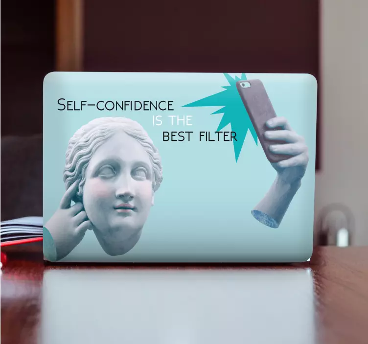 Vinilo para portátil filtro de escultura clásica - TenVinilo