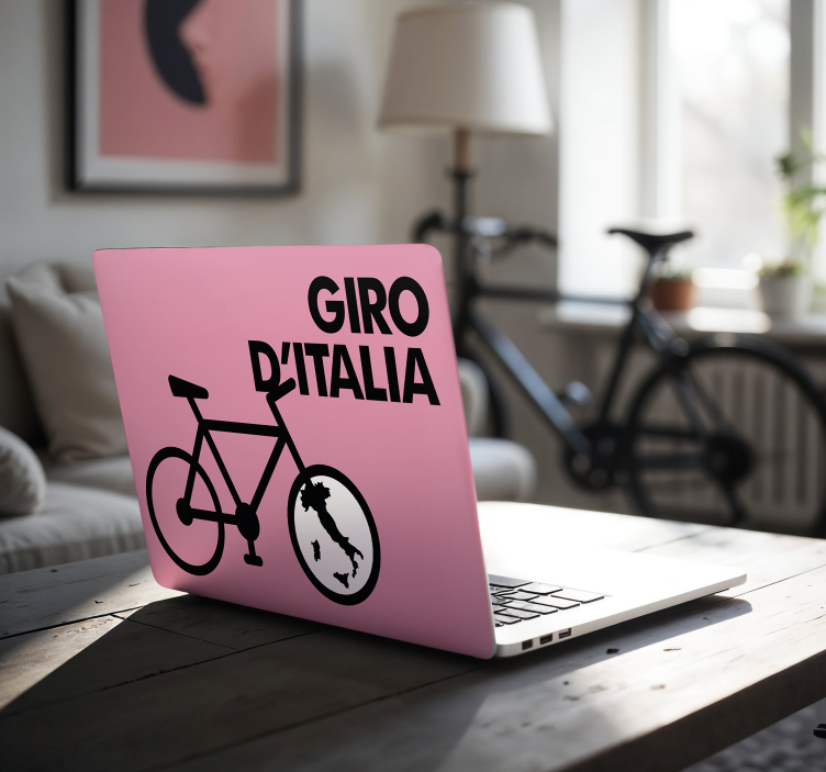 Vinilo para portátil icono giro d'italia - TenVinilo