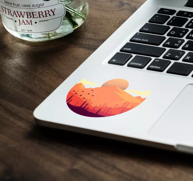 Vinilo para portátiles Relieve montañoso - TenVinilo