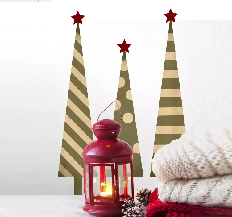 Vinilo pared árbol de navidad - TenVinilo