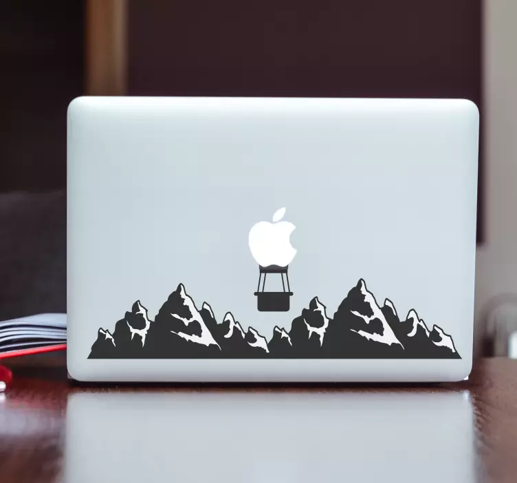 Vinilo macbook de montañas - TenVinilo