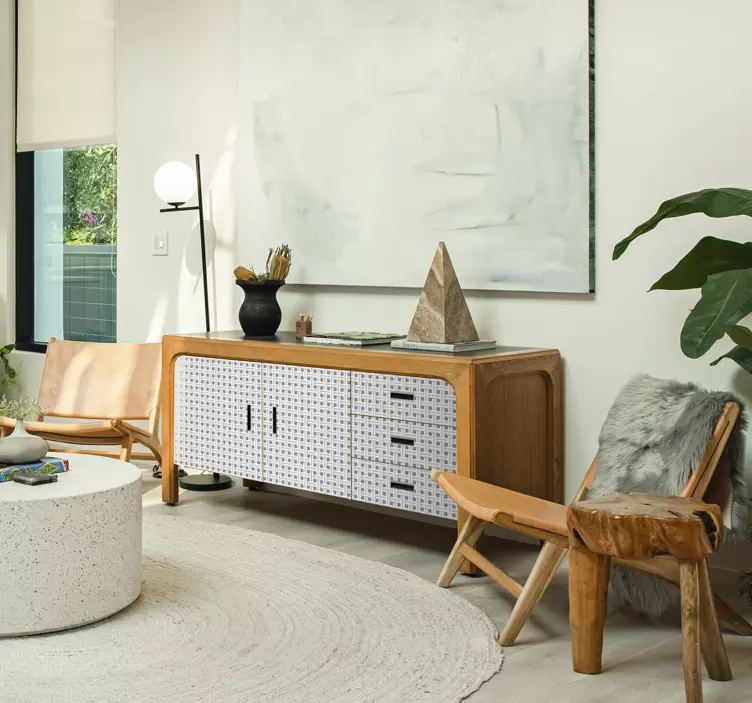 Vinilo para mueble patrón de textura tejida - TenVinilo