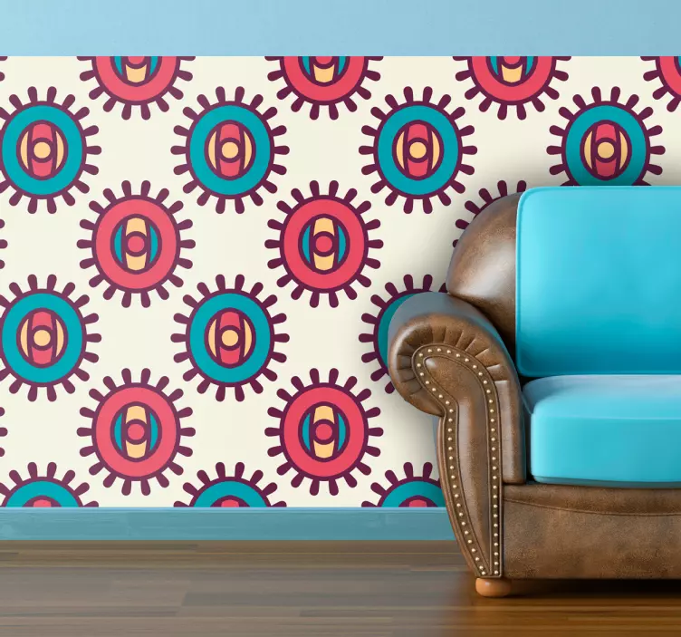 Vinilo patrón sol indio - TenVinilo