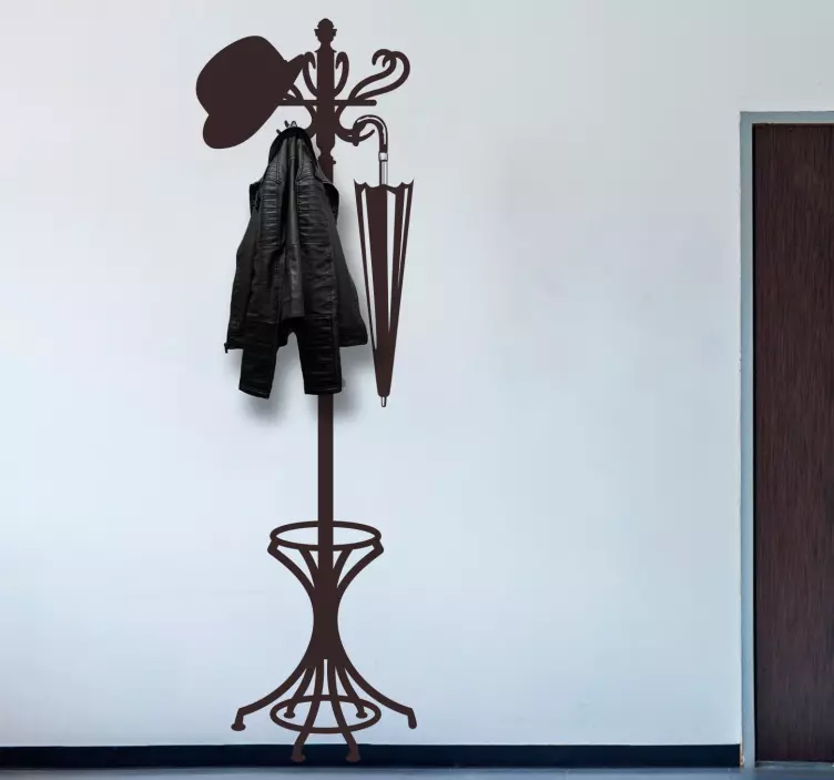 Perchero adhesivo Estilo vintage - TenVinilo