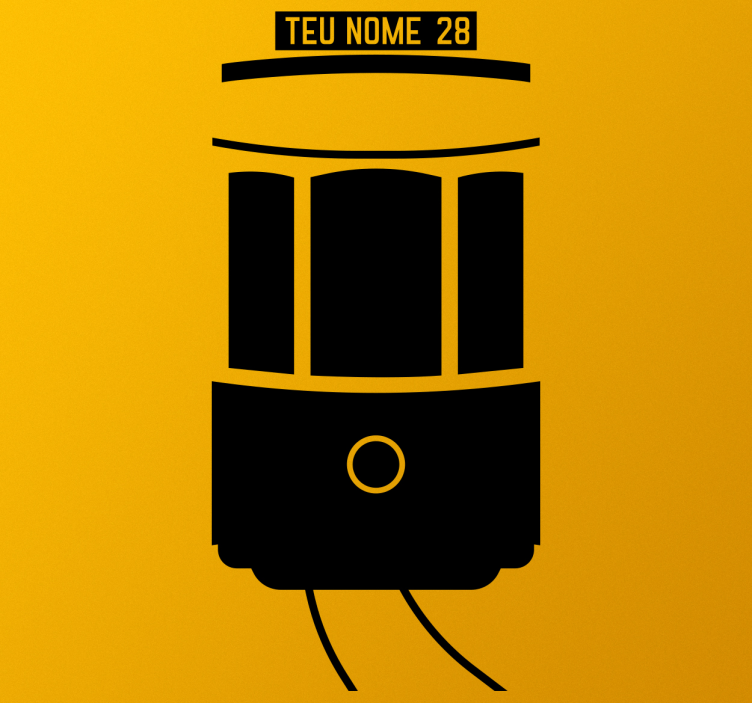 Vinilo personalizable eléctrico de lisboa - TenVinilo