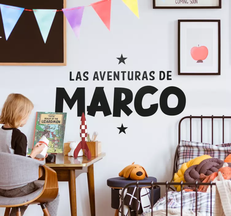 Vinilo decorativo personalizable las aventuras son emocionantes y - TenVinilo