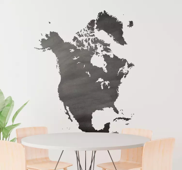 Vinilo pizarra América del norte - TenVinilo