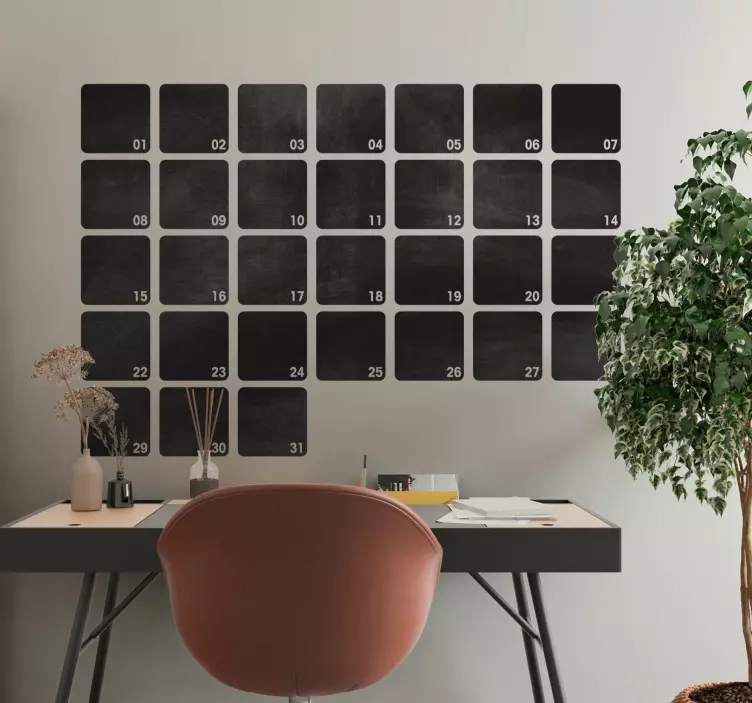 Vinilo pizarra mes pastillas - TenVinilo