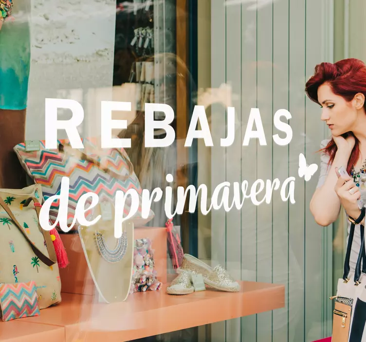 Vinilo primavera para escaparate - TenVinilo