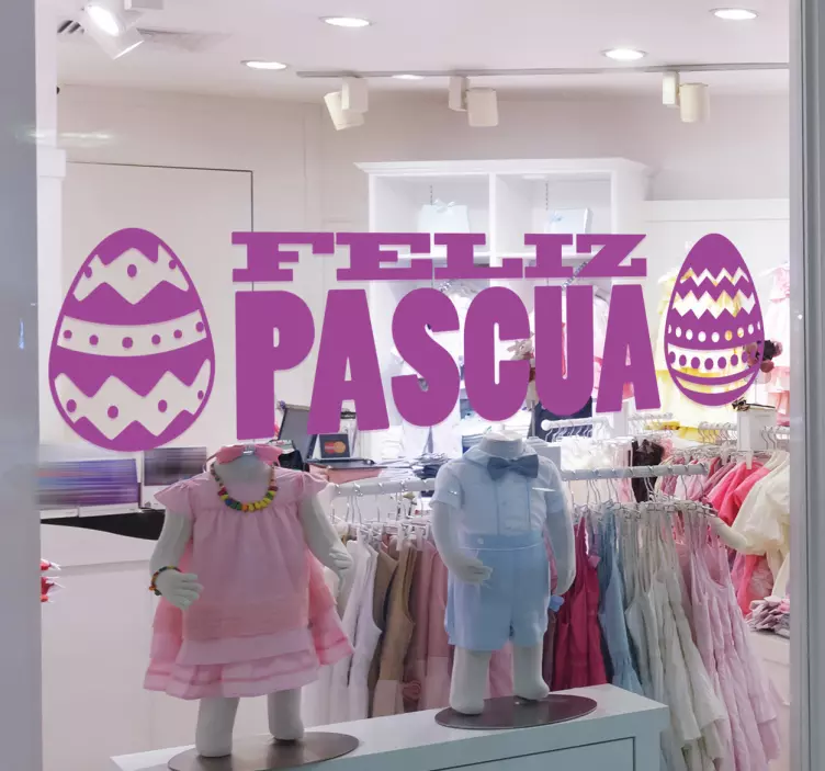 Vinilo promoción feliz pascua - TenVinilo