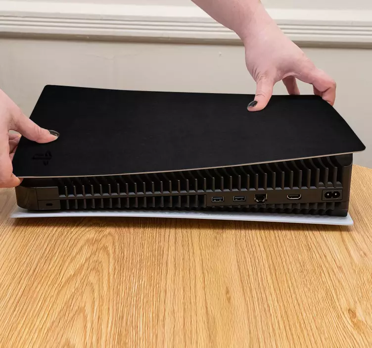 Skin PS5 de color negro - TenVinilo