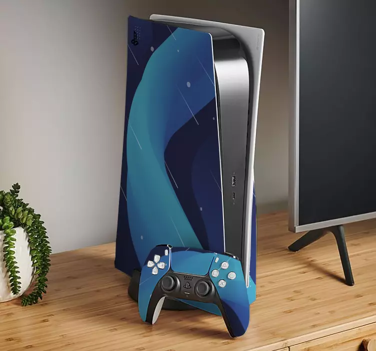 Skin PS5 formas líquidas de colores - TenVinilo