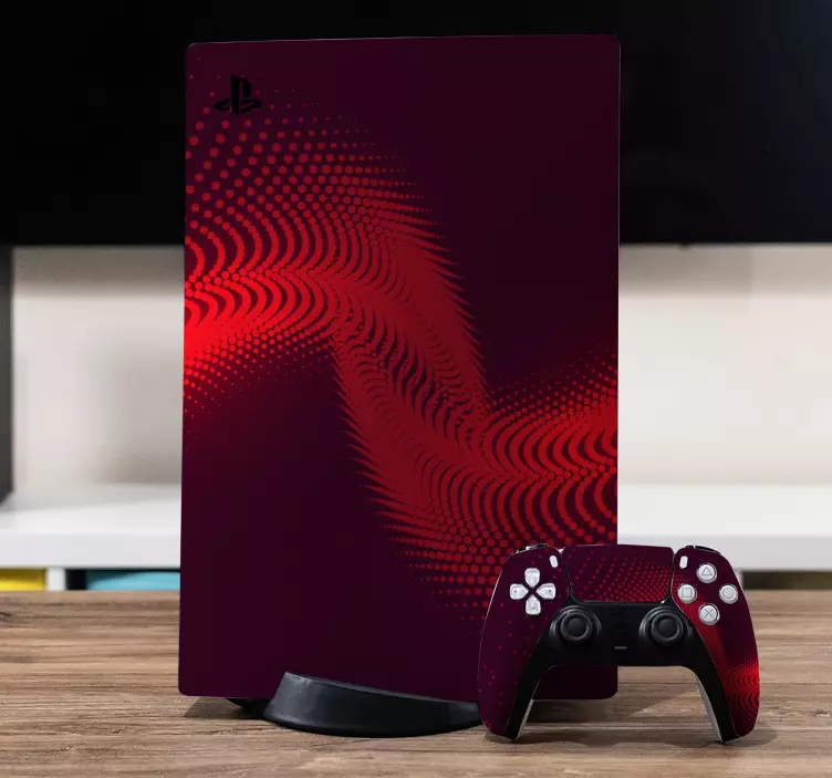 Skin PS5 Ps4 explosión roja - TenVinilo