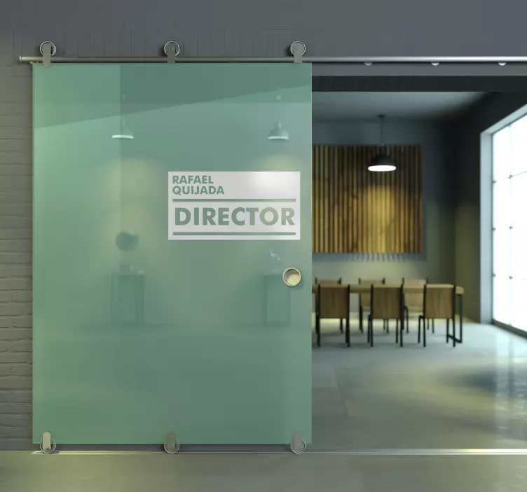 Vinilo para puerta carga personalizable - TenVinilo