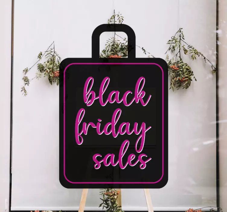Vinilo Black Friday cartel de venta promocional - TenVinilo