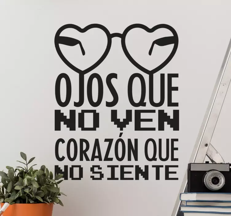 Vinilo refranes ojos que no ven - TenVinilo