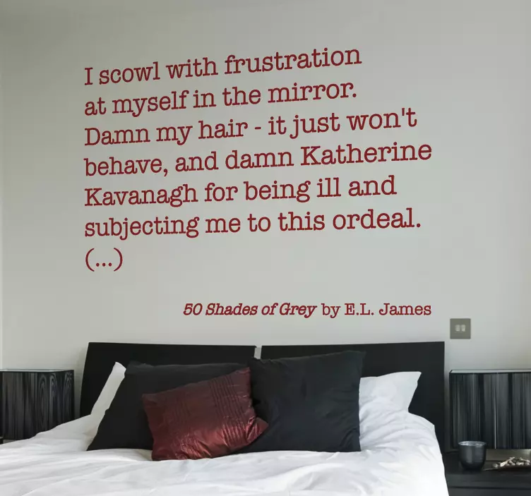 Vinilo texto 50 shades of Grey - TenVinilo