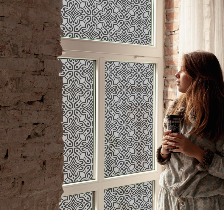 vinilo decorativo de ventana de decoración de ventana árabe - TenVinilo