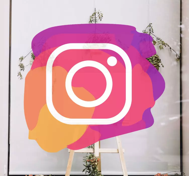 Vinilo para cristales Icono de instagram - TenVinilo