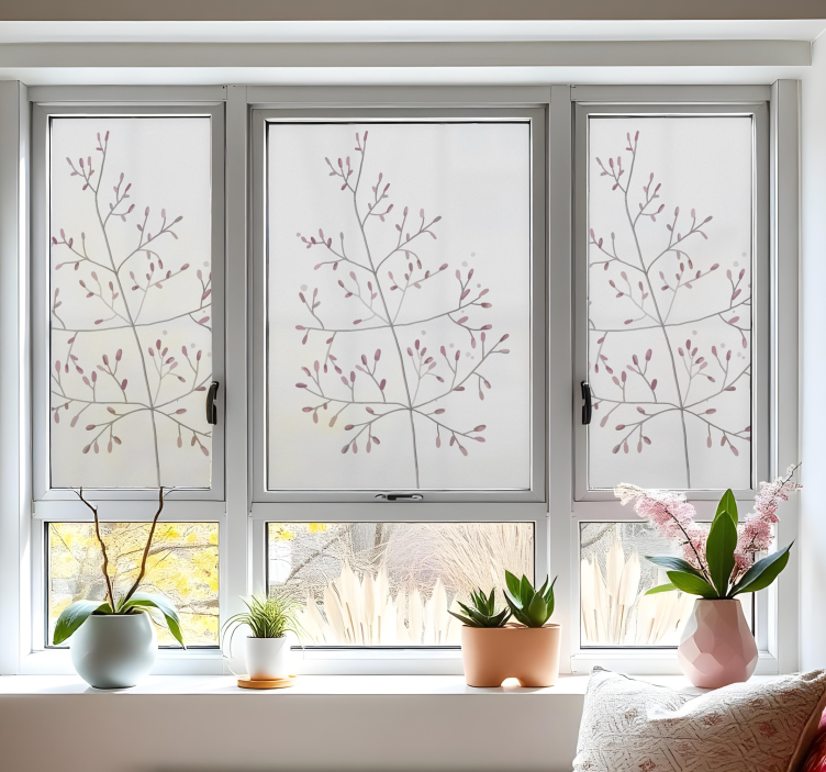 Vinilo para cristales pequeñas ramas - TenVinilo