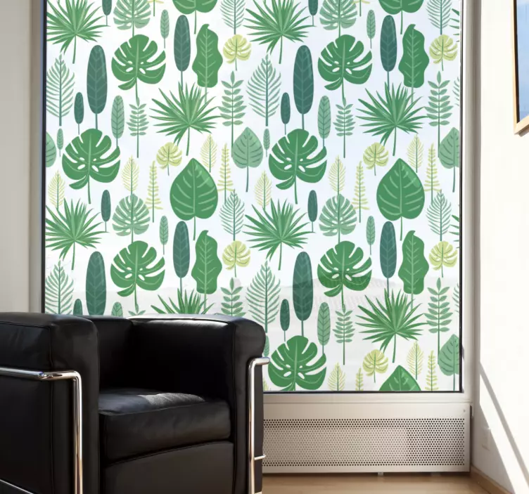 Vinilo ventana de plantas bonitas - TenVinilo