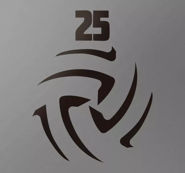 Vinilo volley número personalizado - TenVinilo