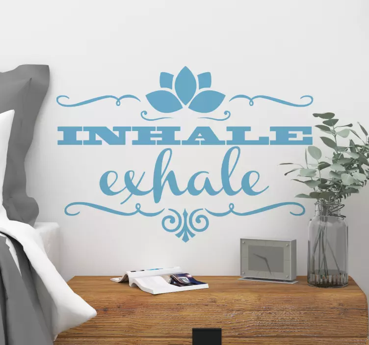 Vinilo yoga inhale exhale - TenVinilo