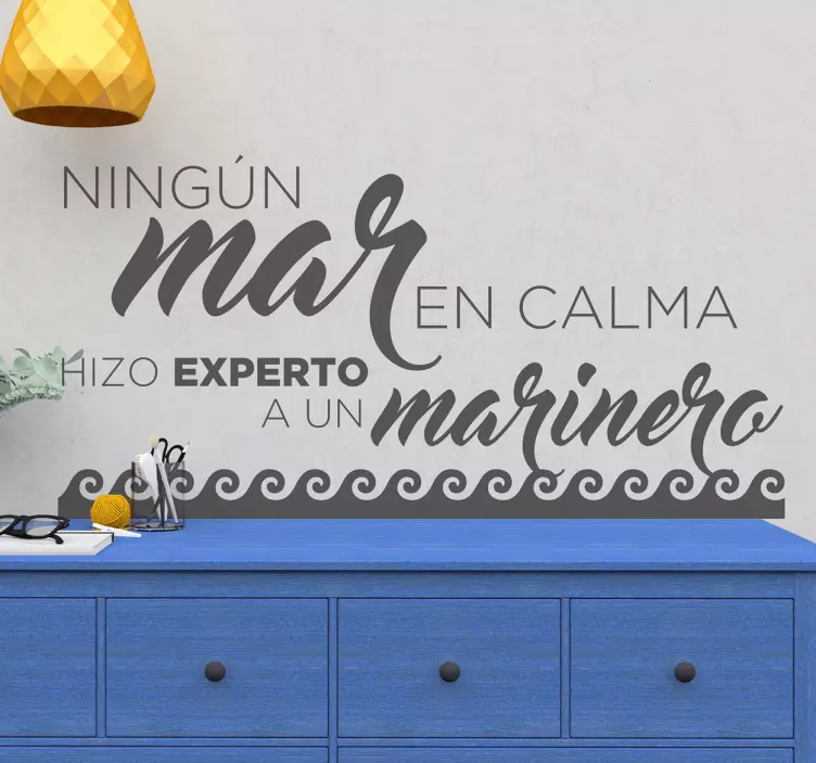 Vinilos de frases mar en calma - TenVinilo