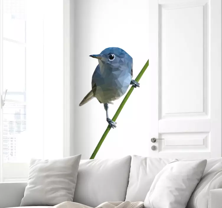 Vinilos decorativos pájaros poligonales - TenVinilo