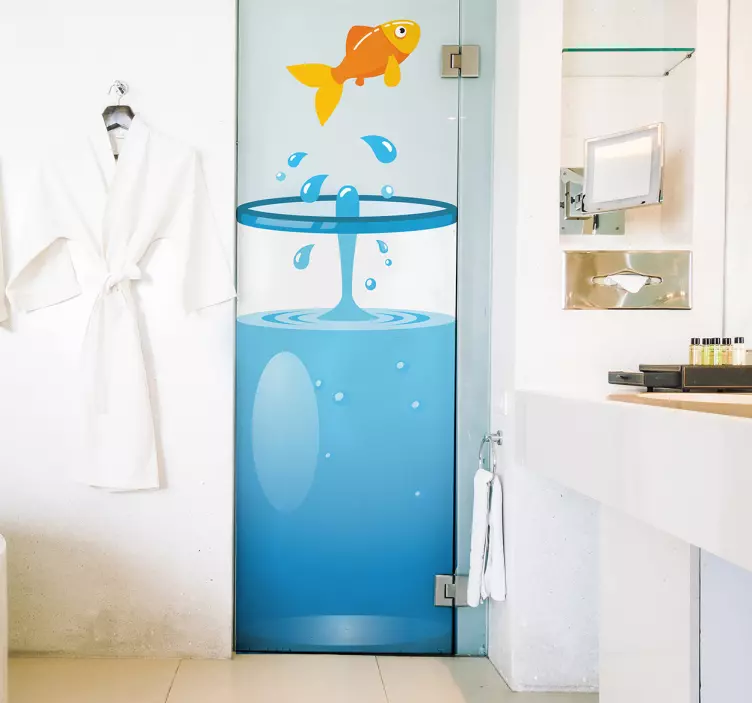Vinilos para baño peces infantil - TenVinilo