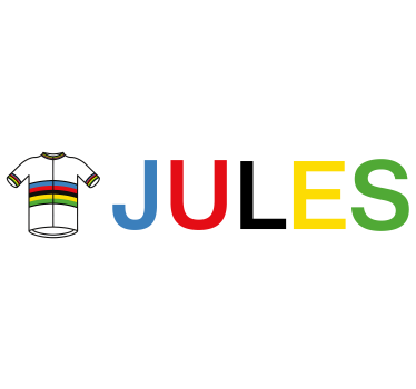 Vinilo bici maillot de ciclismo campeón del mundo - TenVinilo
