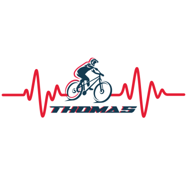 Calca para bicicleta latido del corazón - TenVinilo