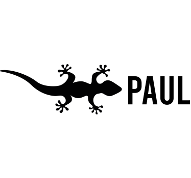 Calca para bicicleta gecko con nombre - TenVinilo