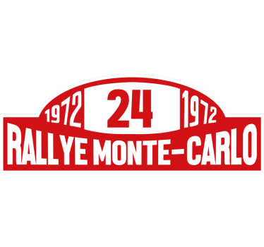 Calca para auto número de rally de montecarlo - TenVinilo
