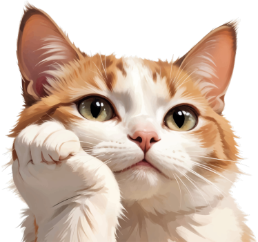 Calca para auto gato pensando - TenVinilo