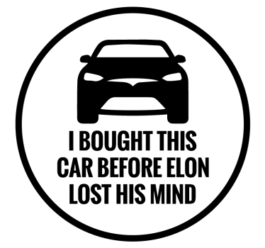 Calca para auto Tesla - TenVinilo