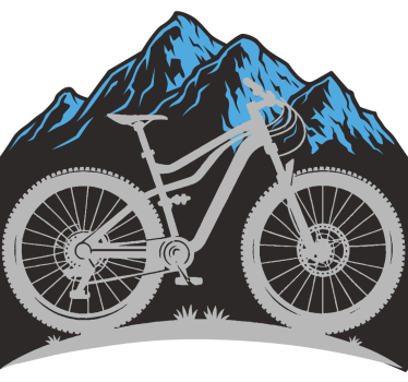 Calca para bicicleta montaña azul - TenVinilo
