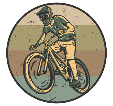 Calca para bicicleta apariencia vintage - TenVinilo