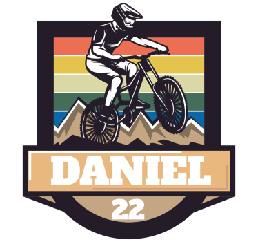 Calca para bicicleta vintage personalizado - TenVinilo
