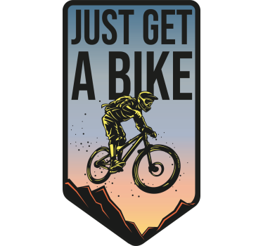 Calca para bicicleta just get a bike - TenVinilo